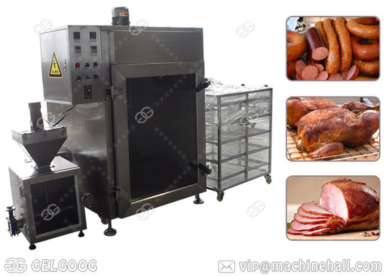 Chine Énergie chaude de tabagisme d'équipement de poissons commerciaux pour la représentation fumée de cachetage de viande fournisseur