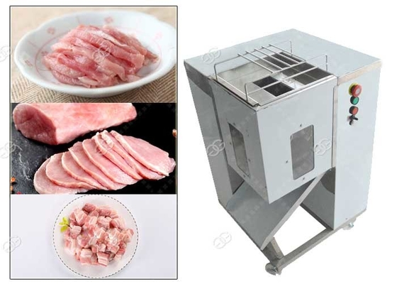 Chine Manuel de découpeuse de cube en viande cuite pour le traitement en soie de viande, acier inoxydable fournisseur