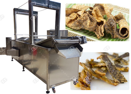 Chine Les poissons croustillants pèlent des pommes frites faisant frire le type de gaz de machine 100 - la capacité 200kg/H fournisseur