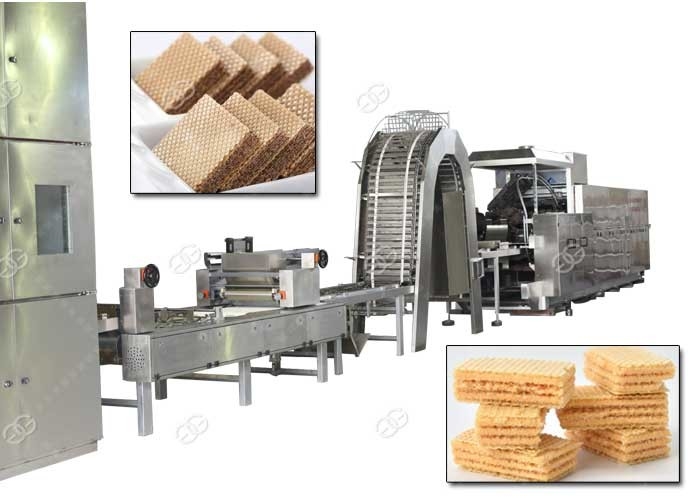 Chaine De Production De Biscuit De Gaufrette De Chauffage Au Gaz