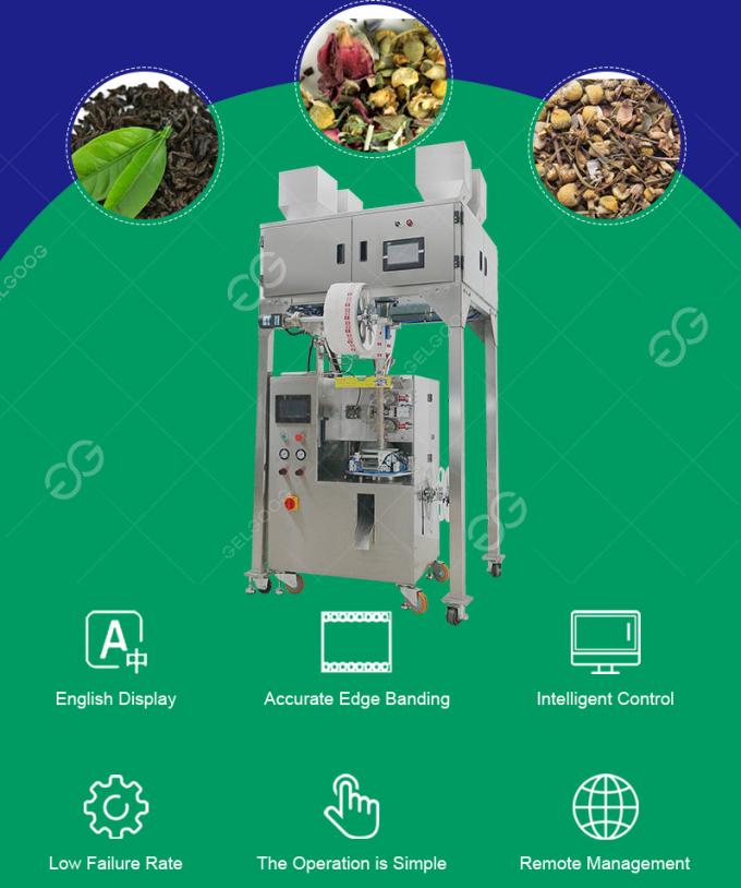 Machine à emballer de sachet à thé de triangle