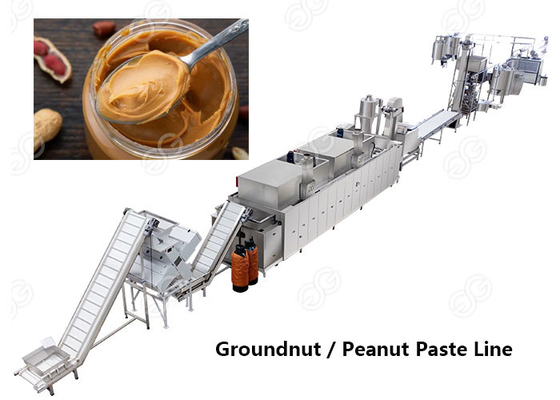 Chine chaîne de production complète de pâte d'arachide de 500 kg/h heures beurre d'arachide faisant la machine fournisseur