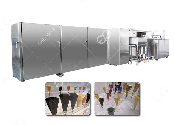 Chine Chaîne de production de cornet de crème glacée/prix complètement automatiques de machine cône de gaufre fournisseur