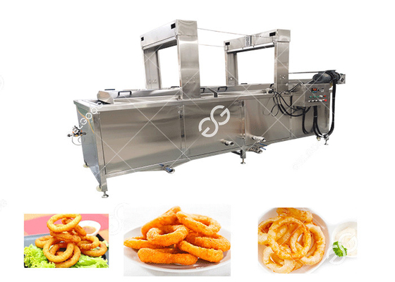 Chine Équipement continu de friteuse d'oignon de machine automatique de friteuse d'anneau d'oignon de chauffage au gaz fournisseur