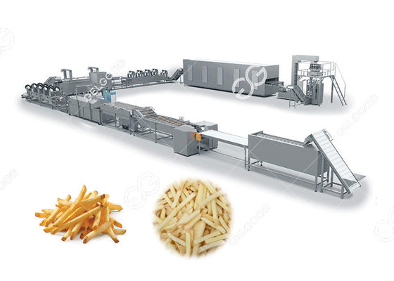 Chine Pommes chips commerciales fabriquant les pommes frites congelées par machine avec la production d'écoulement fournisseur
