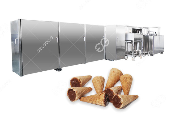 Chine chaîne de production remplie par cône classée par morsure de chocolat de la gaufre 5000pcs/h complètement automatique fournisseur